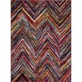 Concord Global 5 ft. 3 in. x 7 ft. 3 in. Diamond Chevron - Multi Color 74805